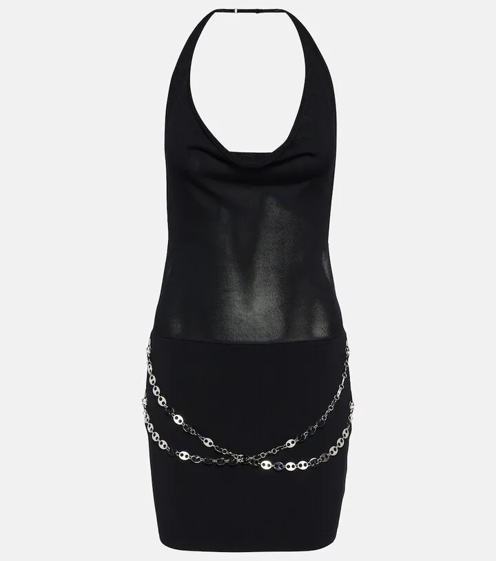 Hyd halterneck minidress