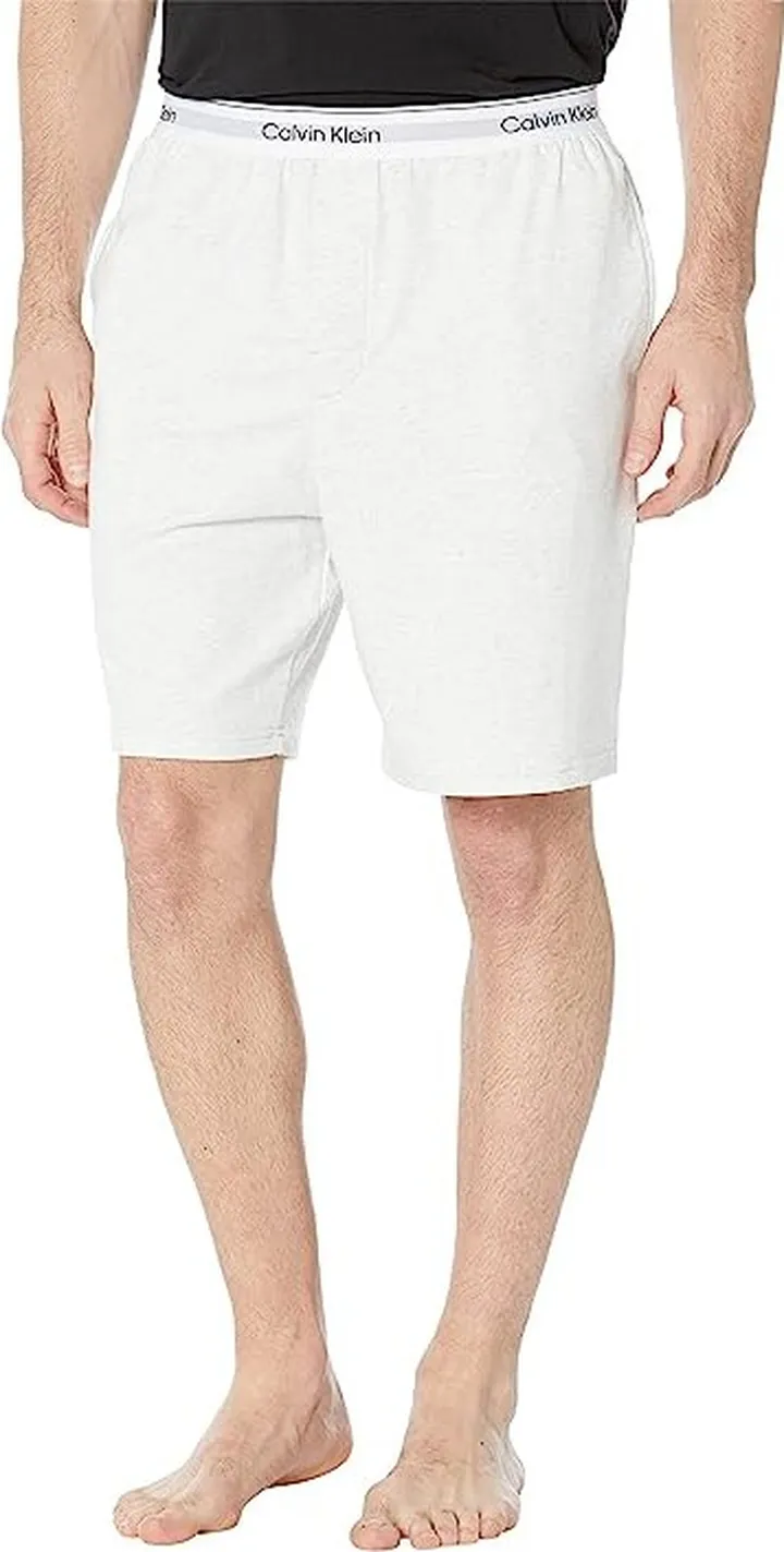 Calvin Klein Underwear Modern Cotton Lounge Sleep Shorts (Snow Heather) Men's Pajama