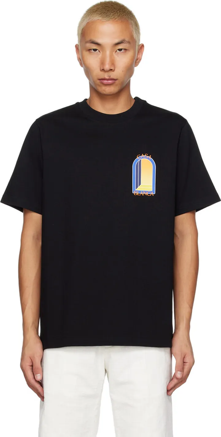 Casablanca Black L'Arche De Nuit T-Shirt