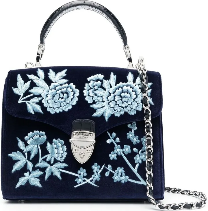 medium Mayfair velvet tote bag
