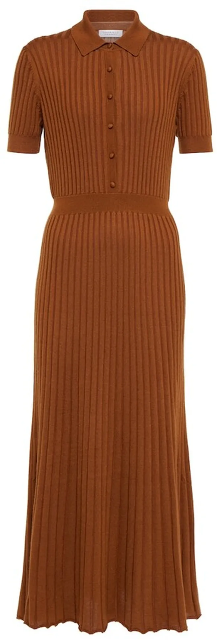 Amor silk and cashmere midi dress