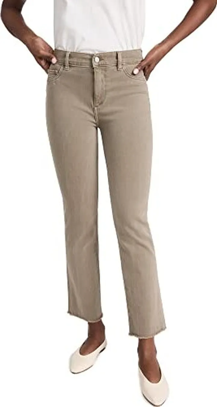 DL1961 Women's Mara Straight Mid Rise Instasculpt Ankle
