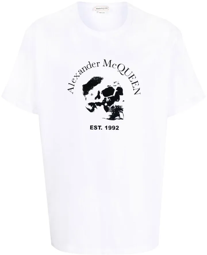 skull logo-print T-shirt