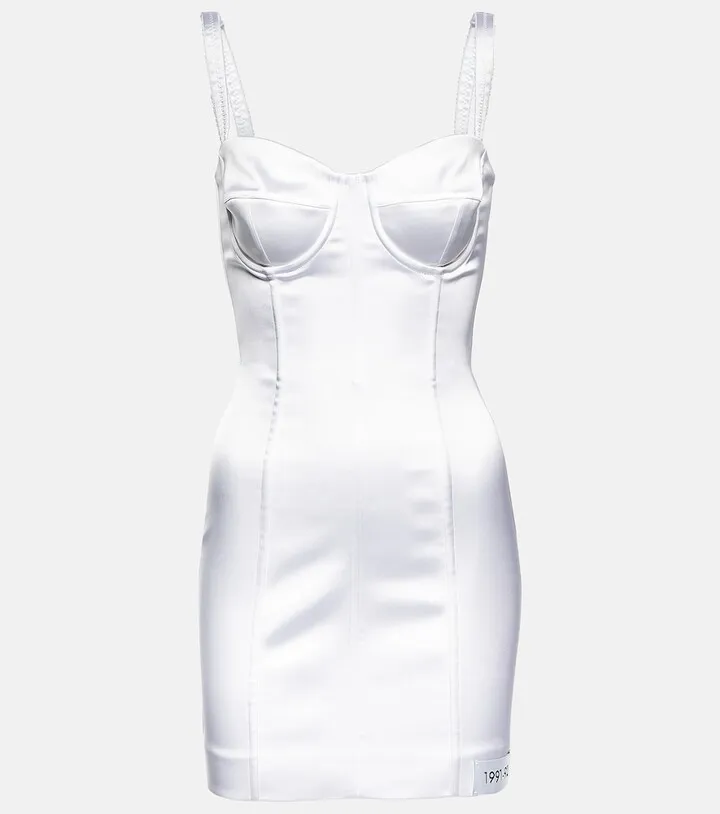 x Kim satin minidress