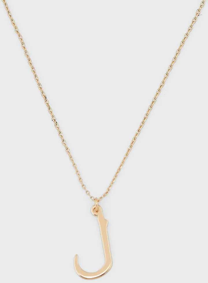 Arabic Initial "L" Necklace