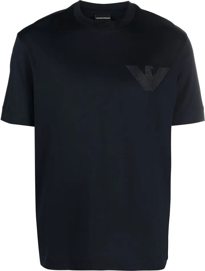logo-embroidery cotton T-shirt