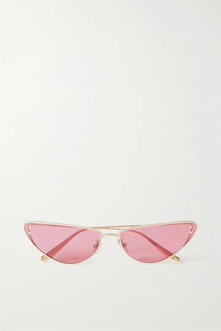 DIOR Eyewear - Missdior B1u Cat-eye Gold-tone Sunglasses - Red