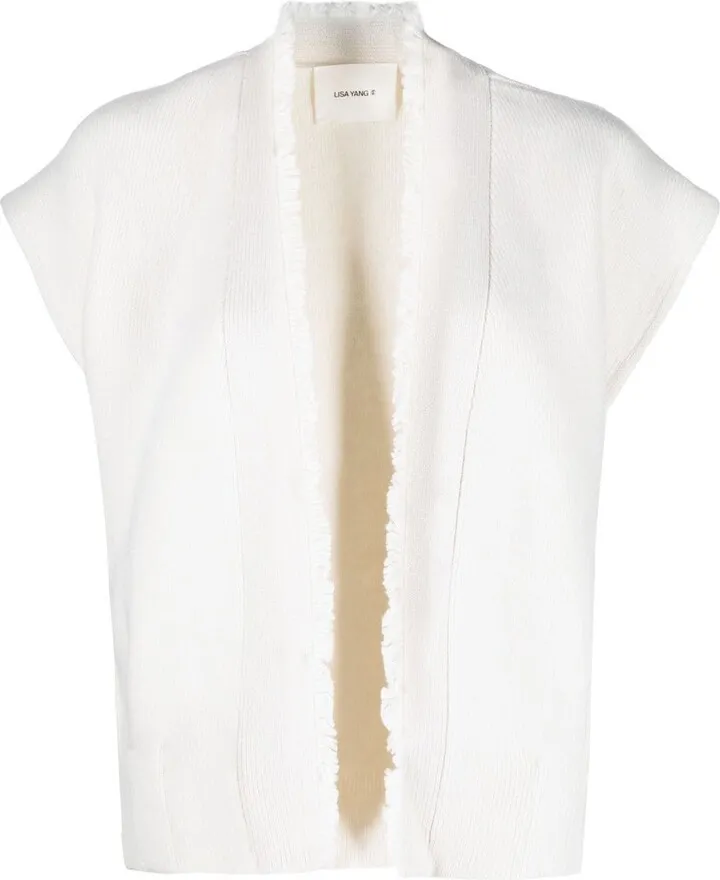 Cashmere Fringe-Detail Gilet