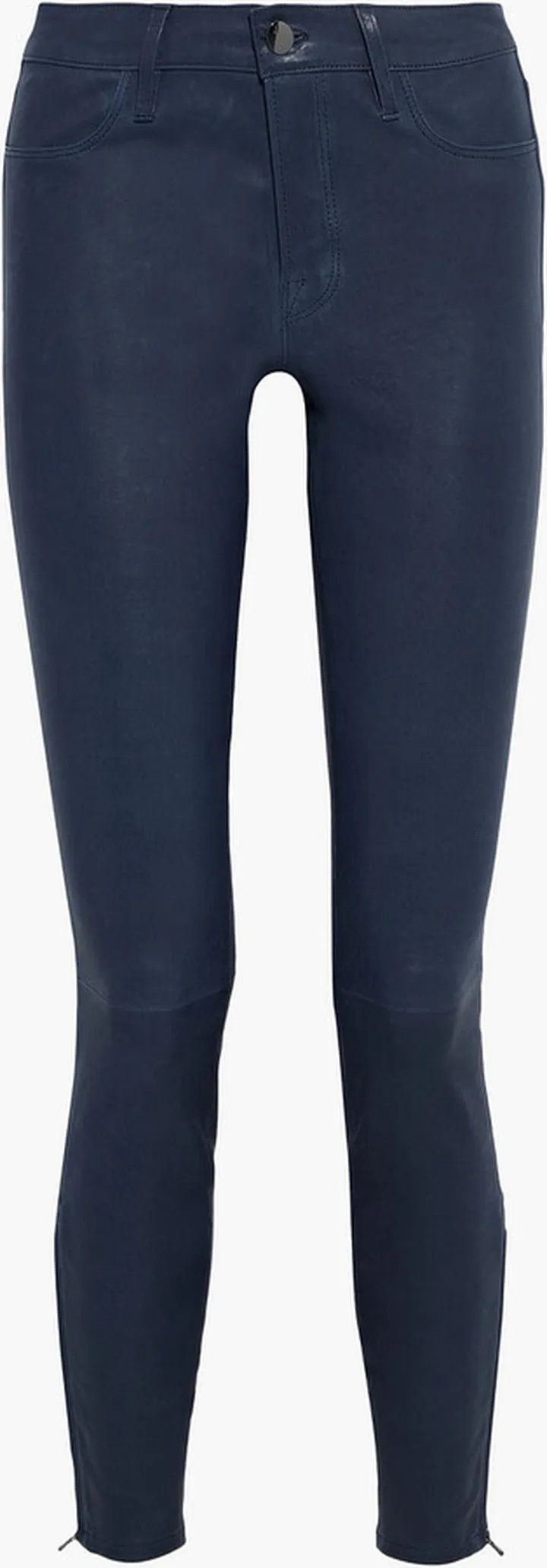 L8001 stretch-leather skinny pants
