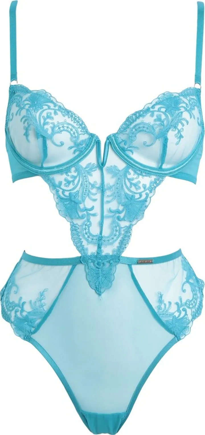 Marseille Wired Body Lingerie Bodysuit Turquoise