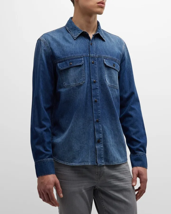 Men's Abraham Chambray Sport Shirt