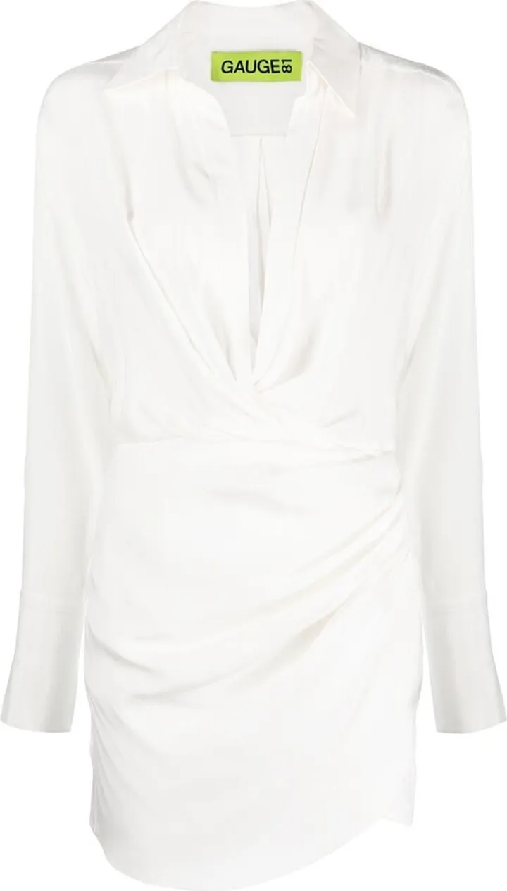 Gathered Shirt Dress