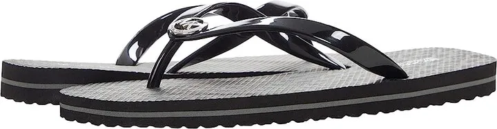 MICHAEL Michael Kors Flip-Flop Stripe EVA (Black) Women's Shoes
