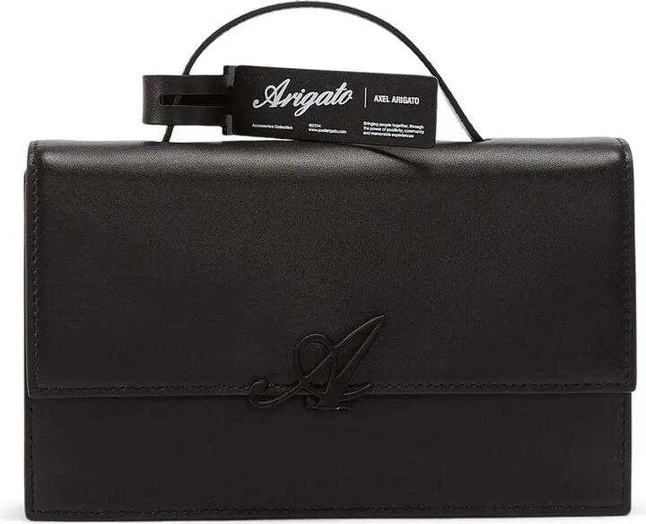 Signature leather shoulder bag