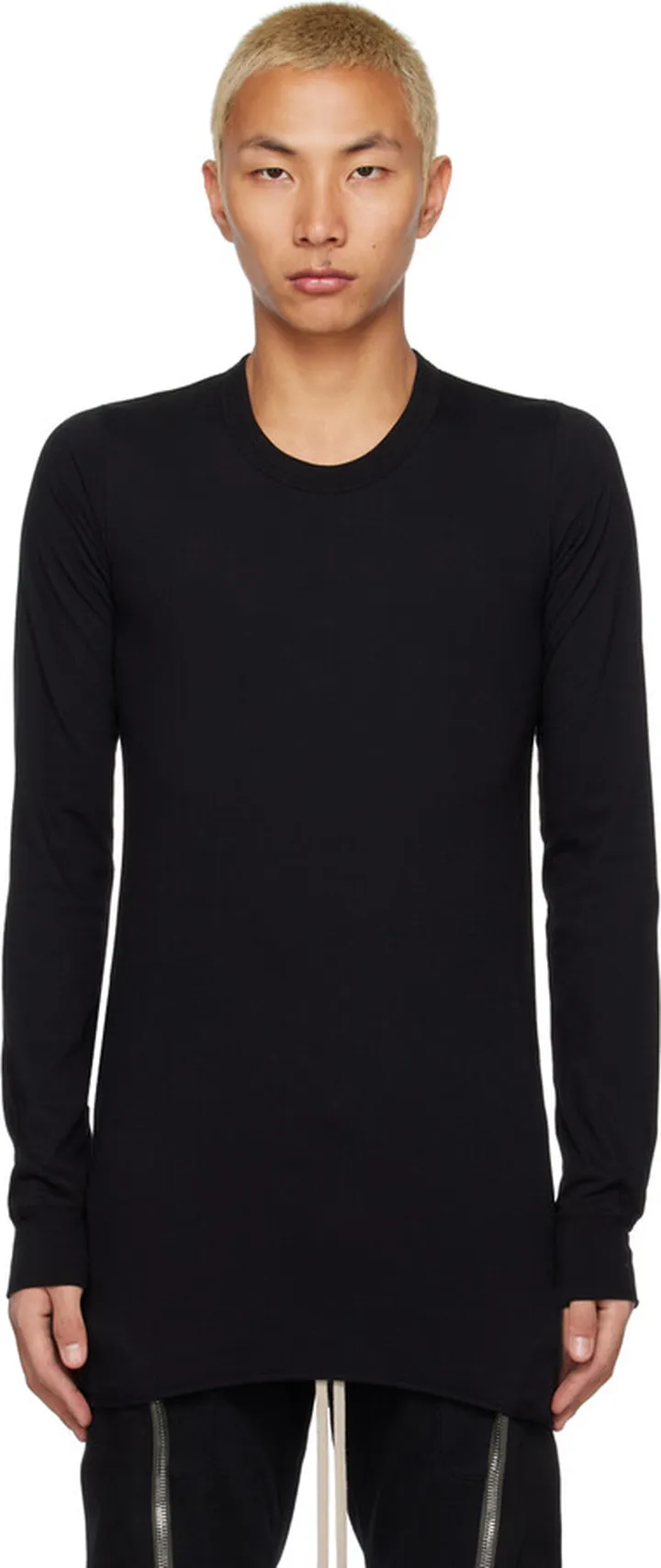 Rick Owens Black Basic Long Sleeve T-Shirt