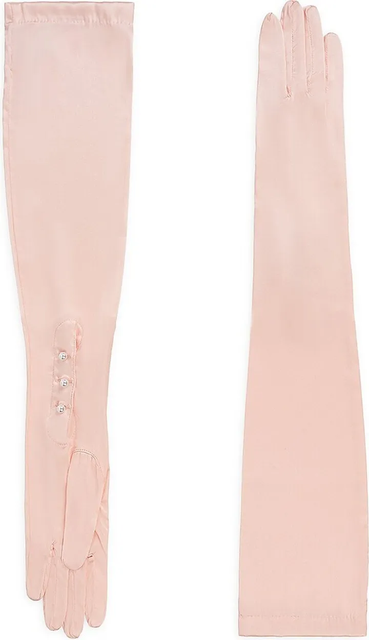 Silk 3-Button Opera Gloves
