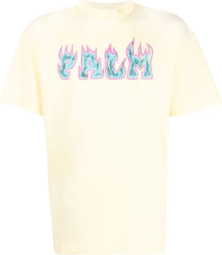 Flames logo-print T-shirt