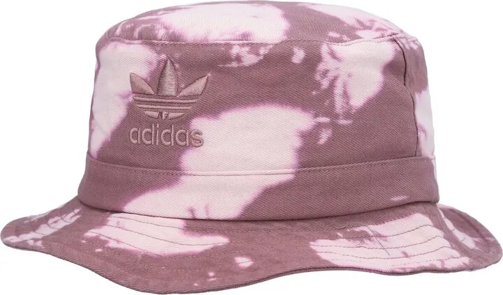 Men's adidas Originals White and Purple Reverse Dye Bucket Hat
