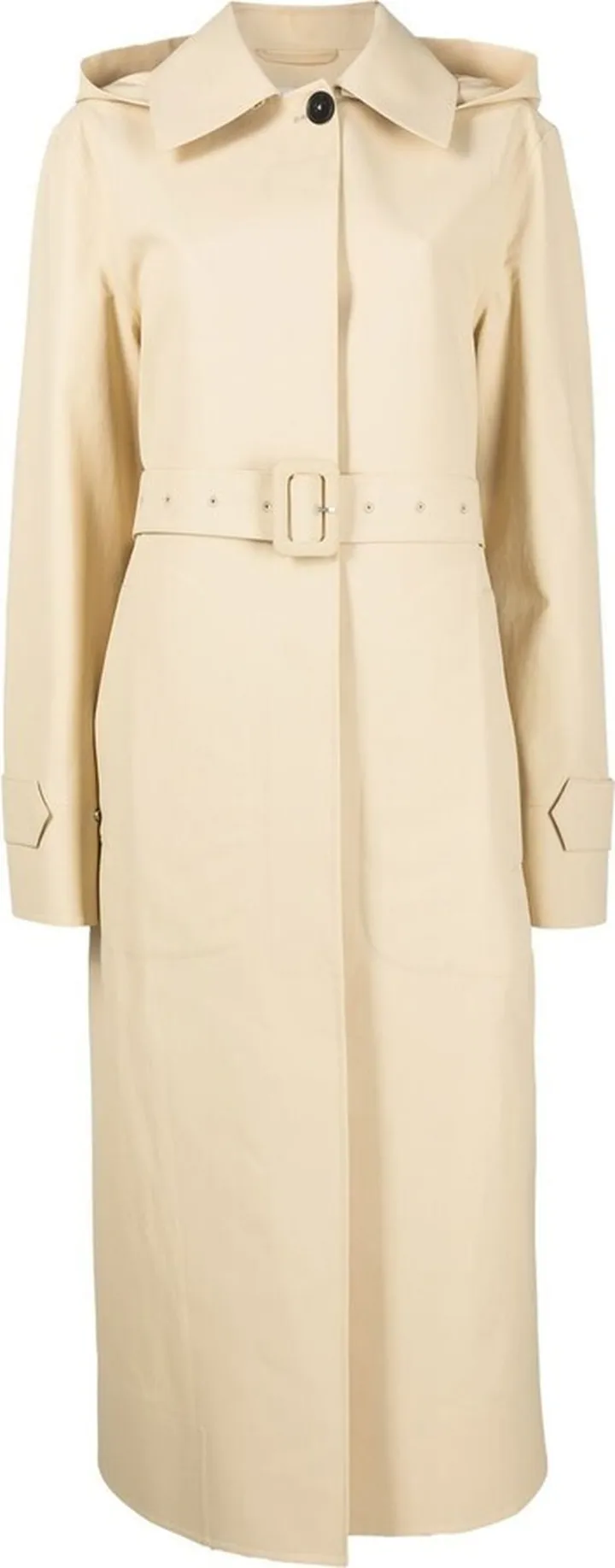 Hooded Cotton Trench Coat