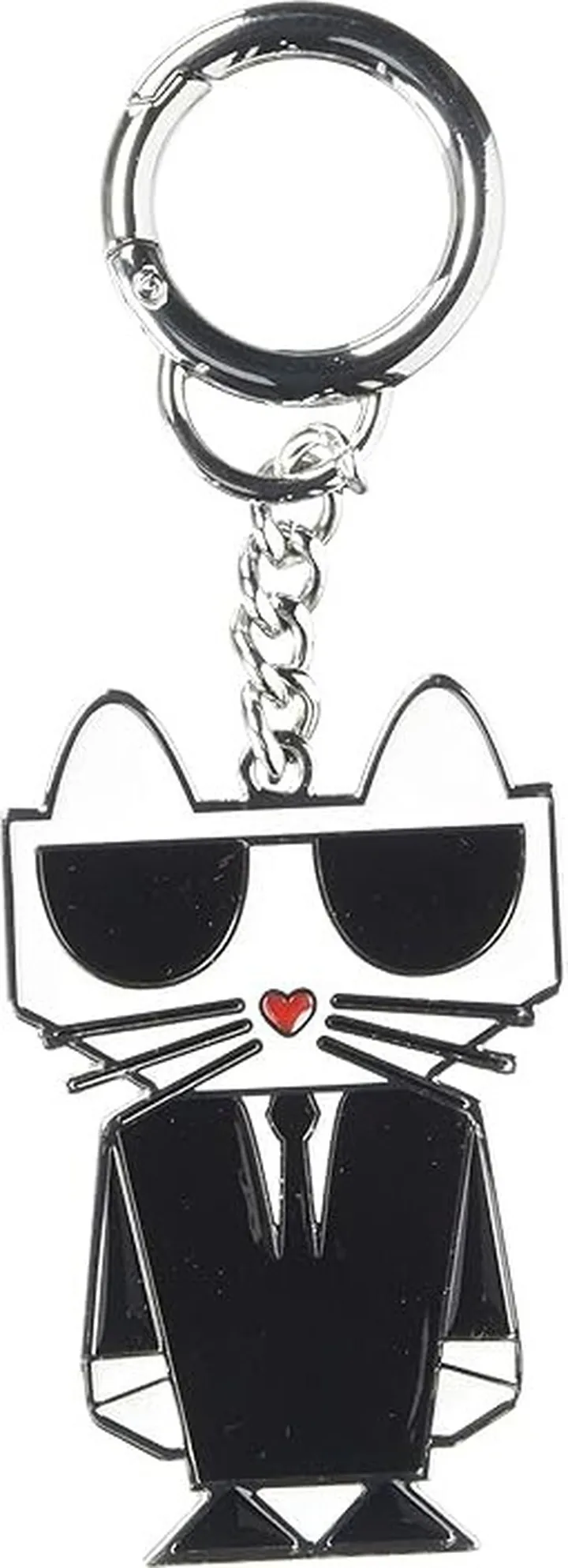 Karl Lagerfeld Paris Womens Metal Keychain (Ultra Black) Findings