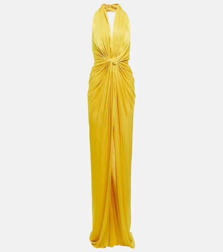 Colette halterneck Lurex® gown