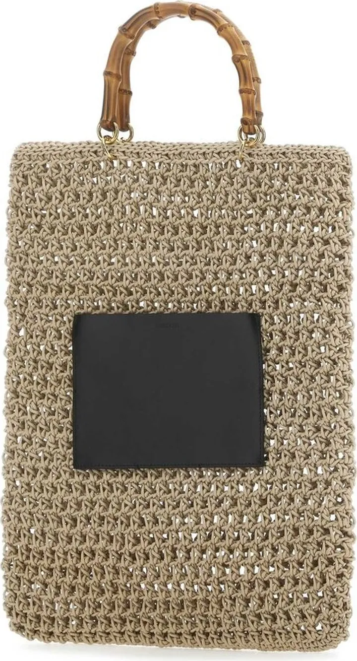 Jil Sander Logo Debossed Tote Bag