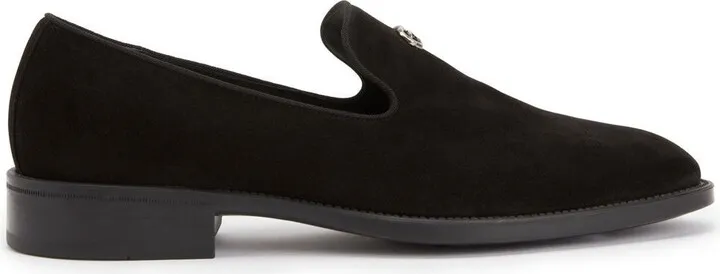 Imrham logo-plaque suede loafers