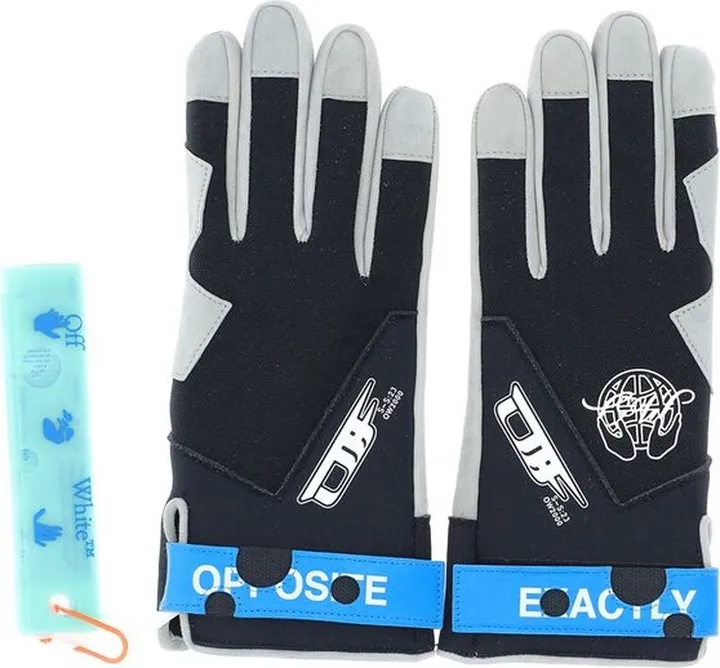 Off-White Exact Opp Logo Detailed Gloves