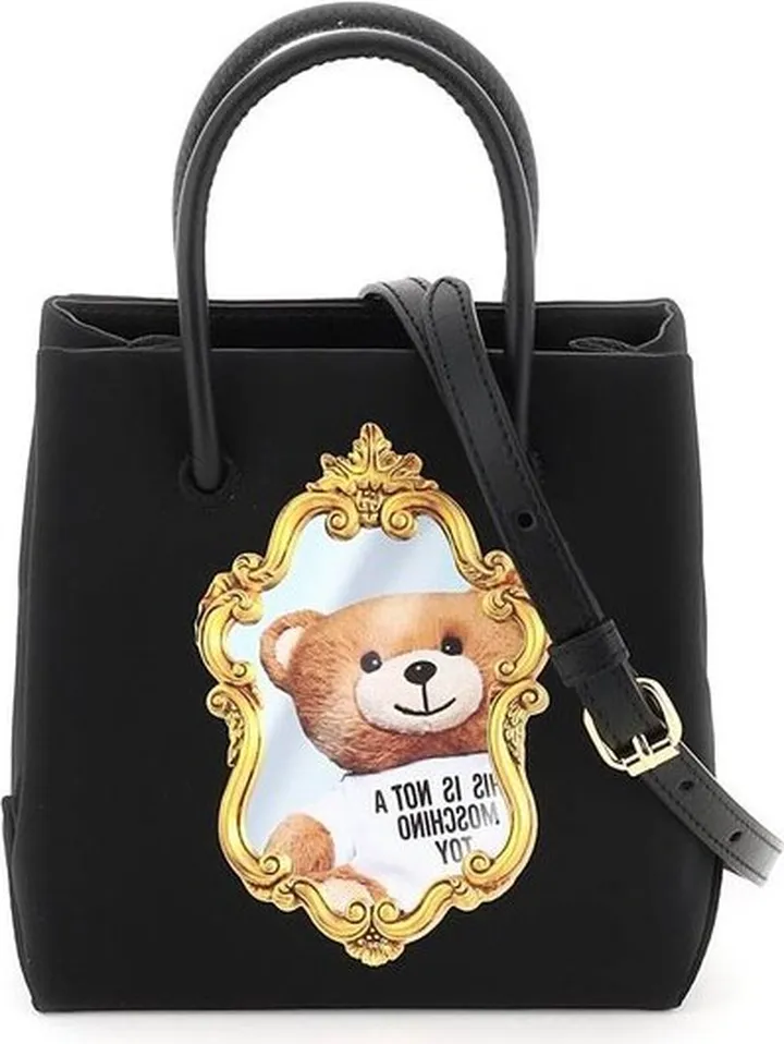 Moschino Teddy Mirror Small Tote Bag