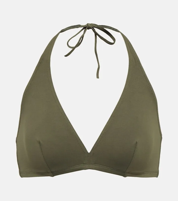 Gang halterneck bikini top