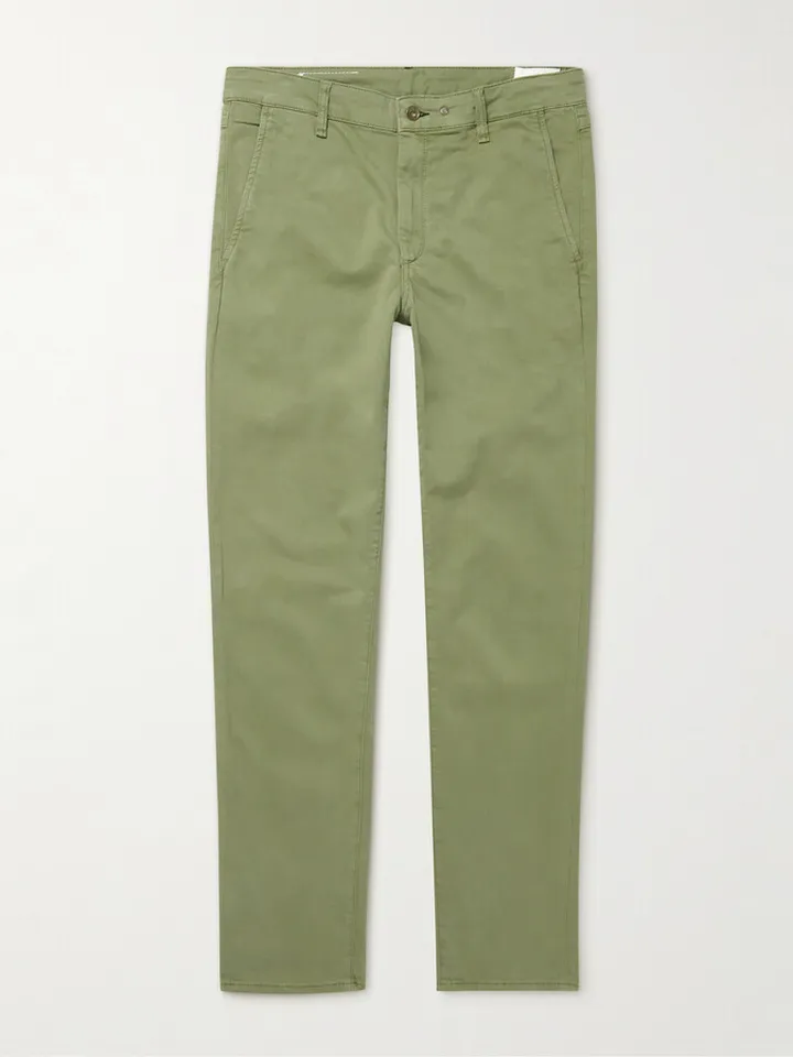 Fit 2 Slim-Fit Garment-Dyed Stretch-Cotton Twill Chinos