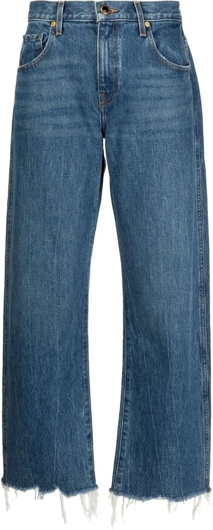 Mid-Rise Wide-Leg Jeans