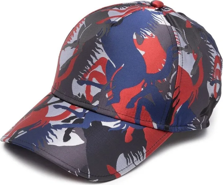 Horse-Print Baseball Cap