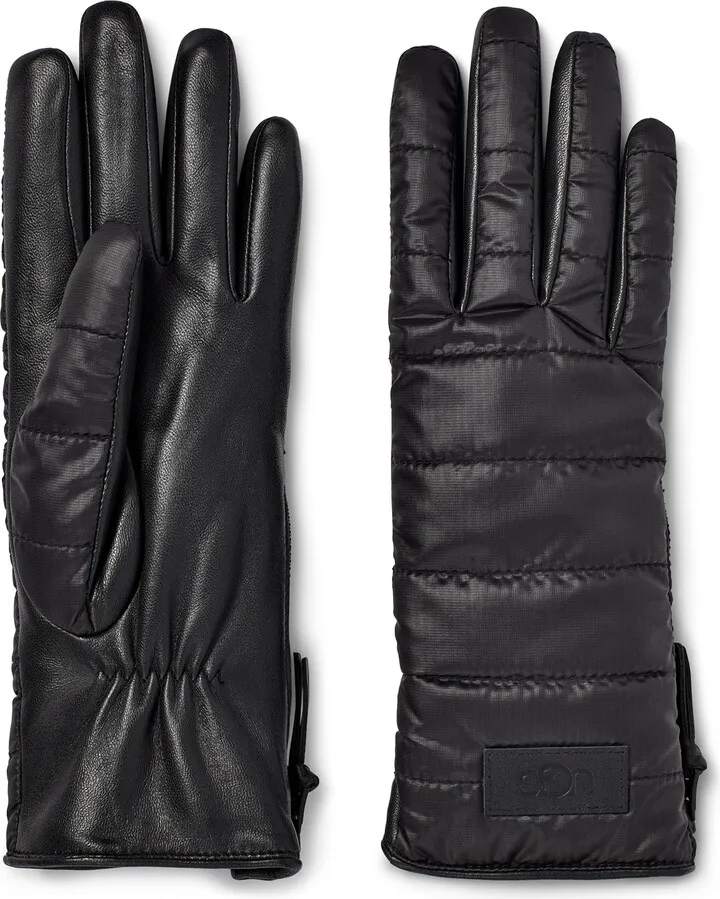 Faux Fur Lined Quilted Gloves