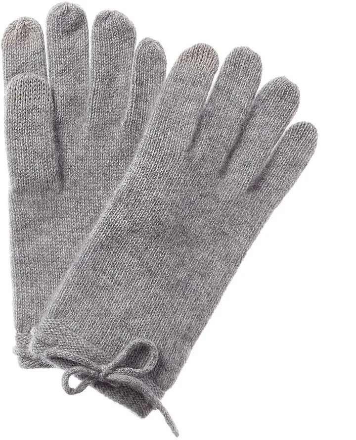 Phenix Bow Detail Cashmere Gloves