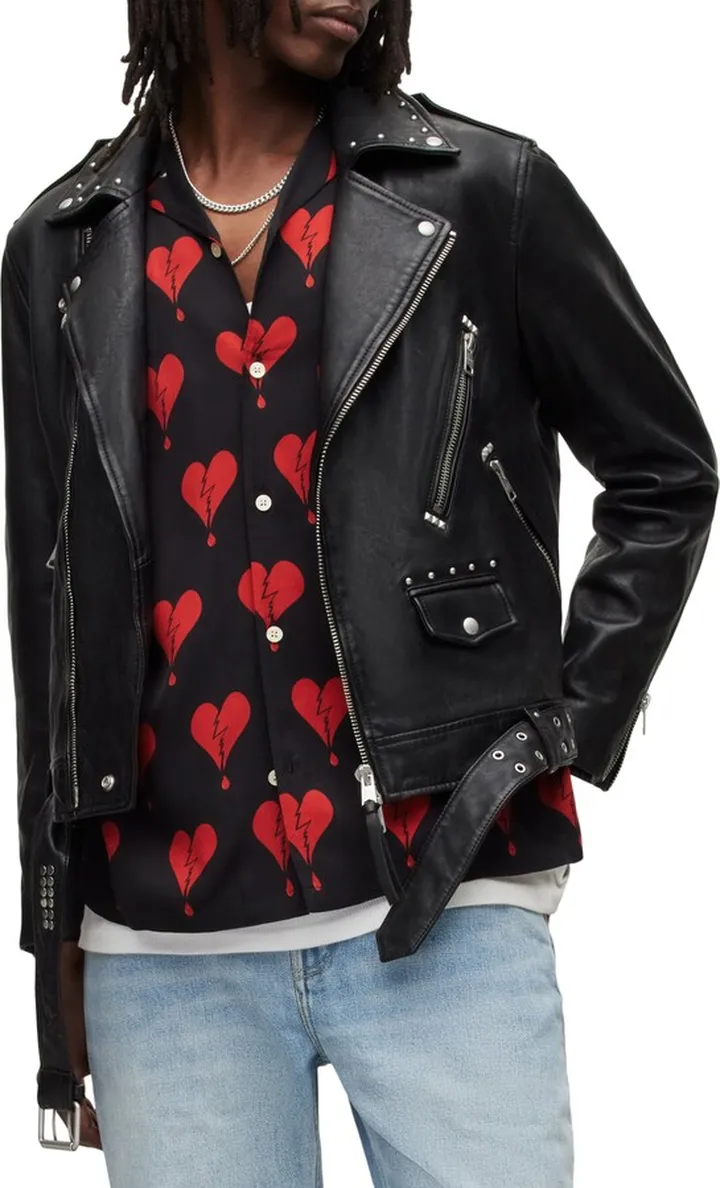 Nade Leather Biker Jacket