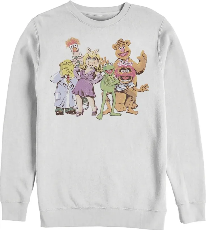 Men's The Muppets Group Shot Sweatshirt - White - X Large