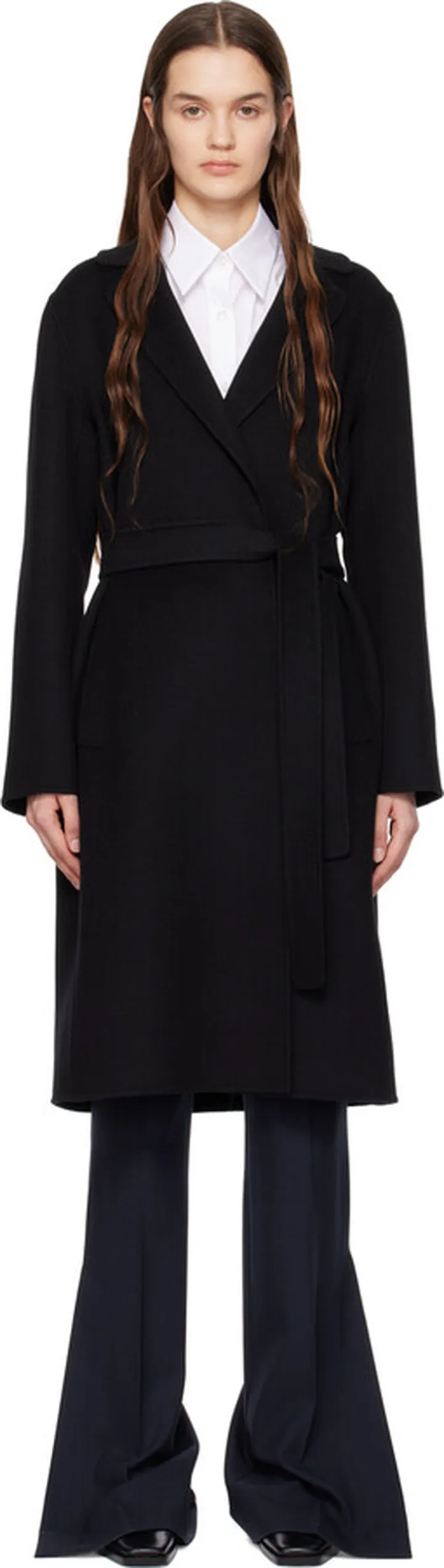 S Max Mara Black Pauline Coat