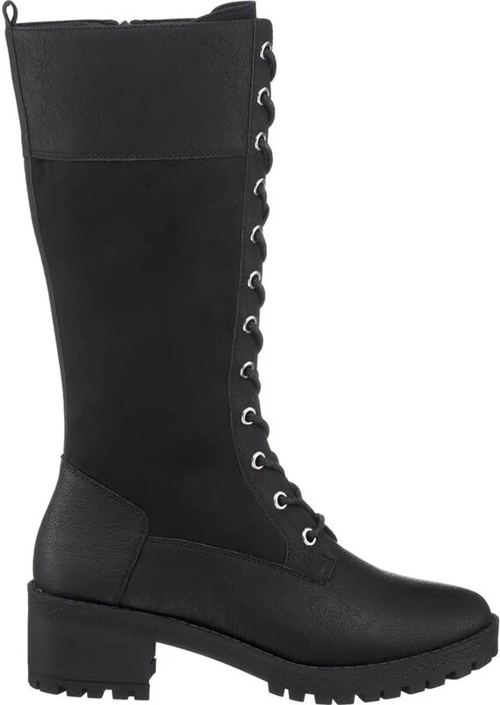 GC SHOES Rook Black Combat Boots - Black