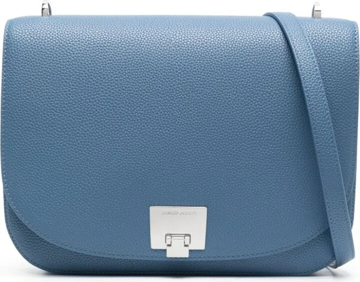 Grained Leather Shoulder Bag