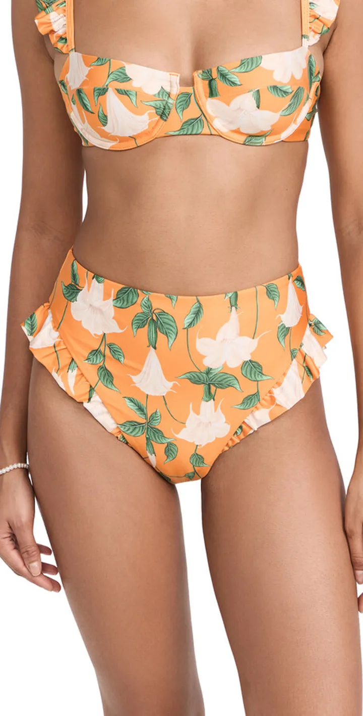 Agua by Agua Bendita Jengibre Sabanero Dorado Bikini Bottoms