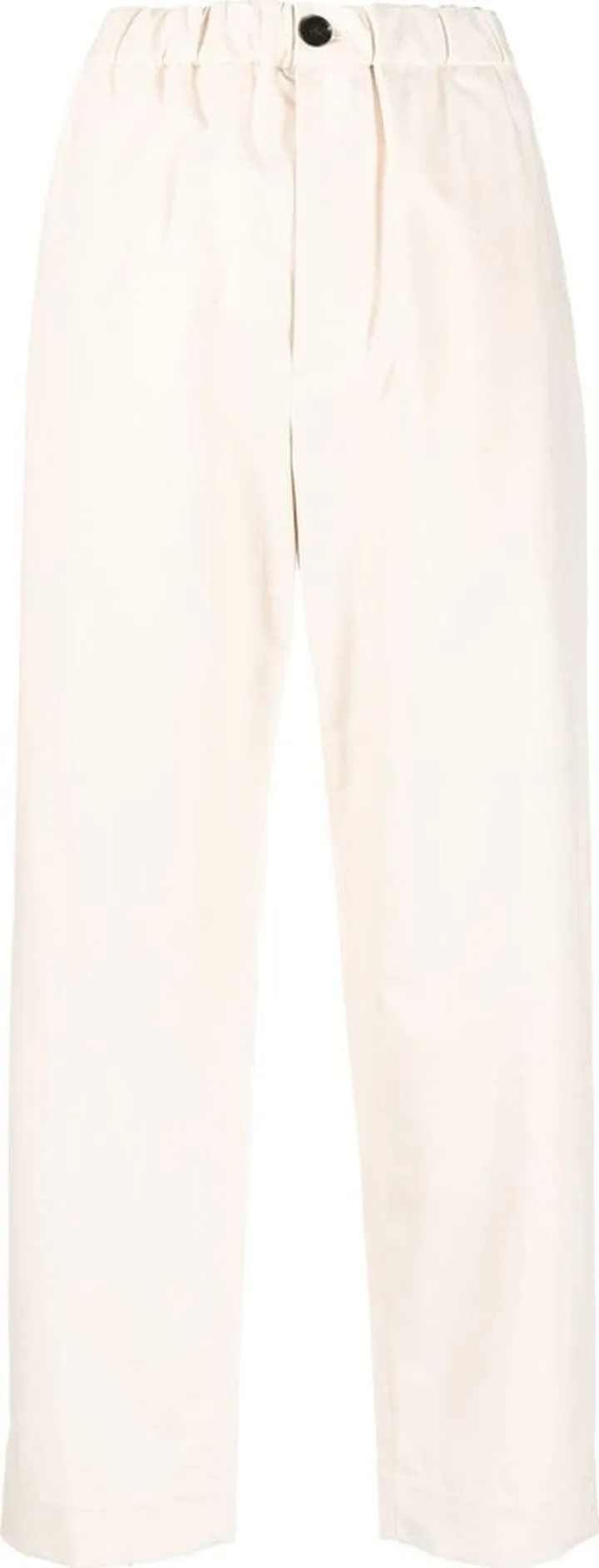 Cropped Straight-Leg Trousers