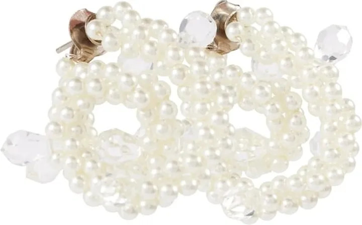 Faux pearl embellished earrings