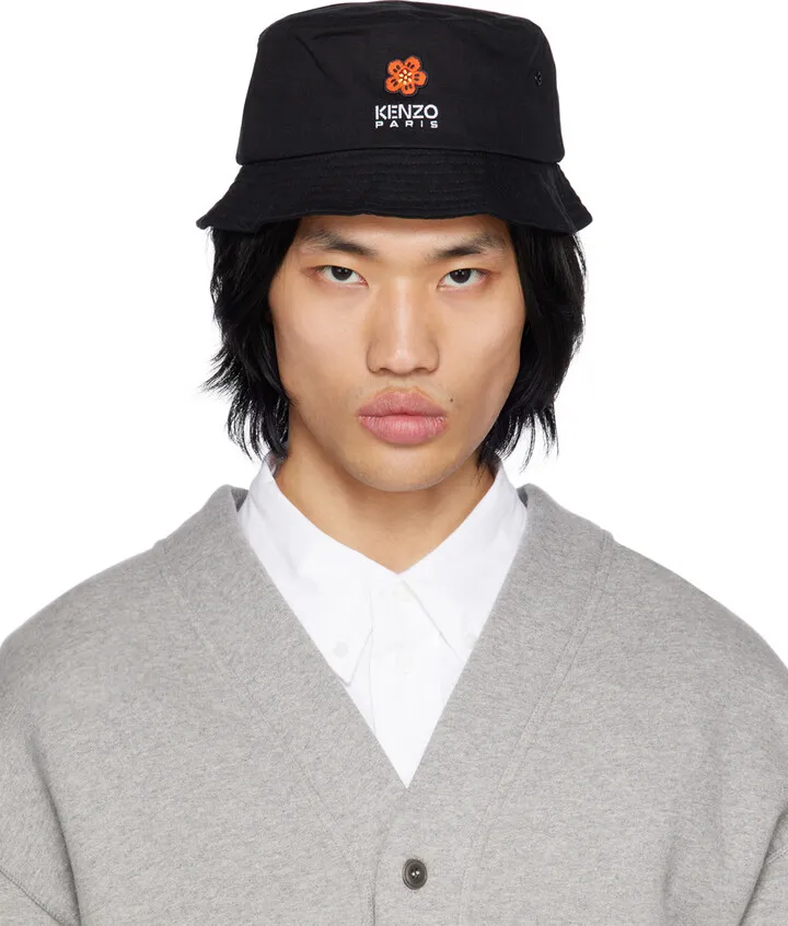 Kenzo Black Boke Flower Bucket Hat