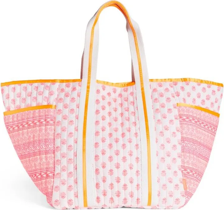 Sunuva Quilted Floral Beach Bag