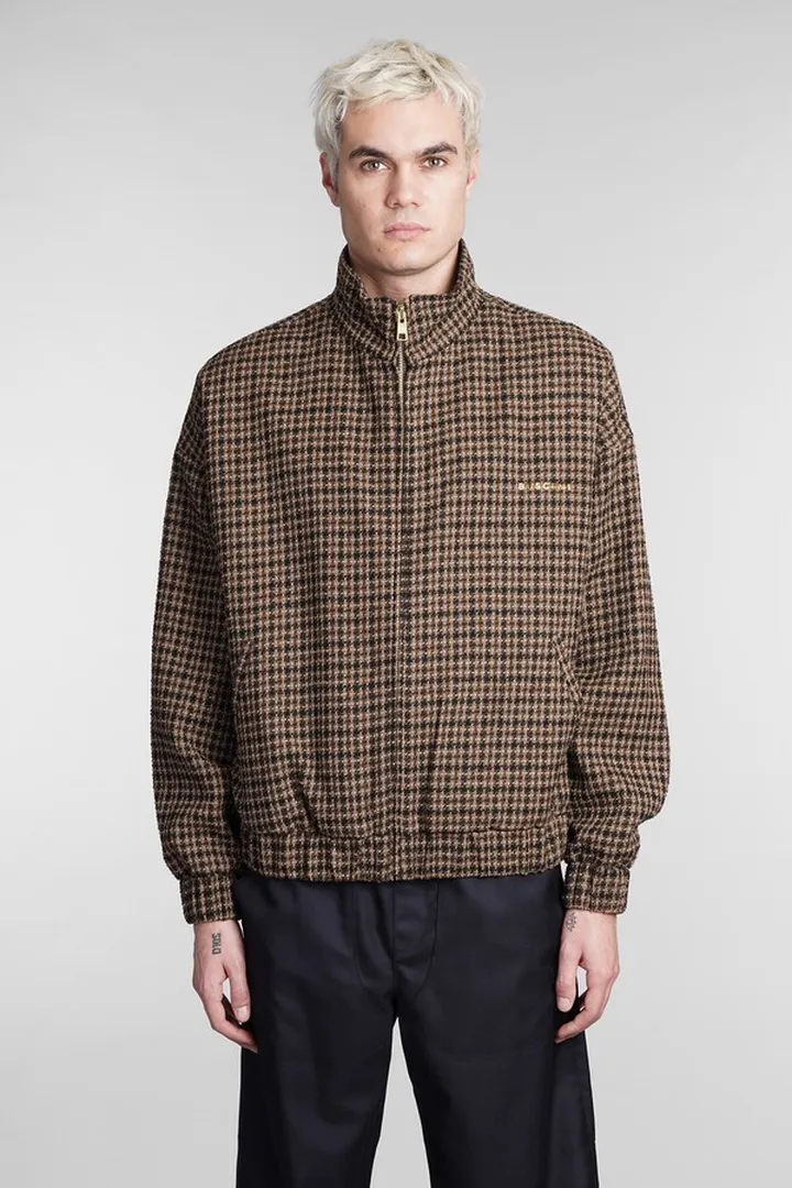 Casual Jacket In Black Wool