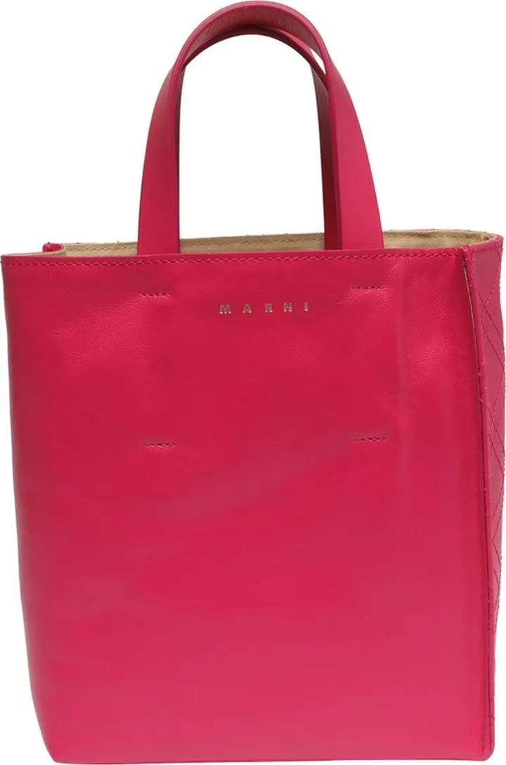 Marni Logo Printed Quilted Tote Bag