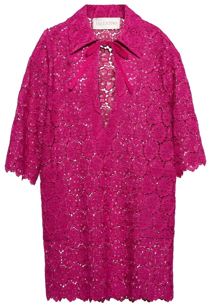 Macrame lace minidress