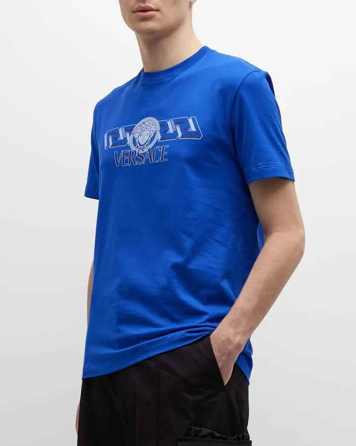 Men's Greca Medusa Logo T-Shirt