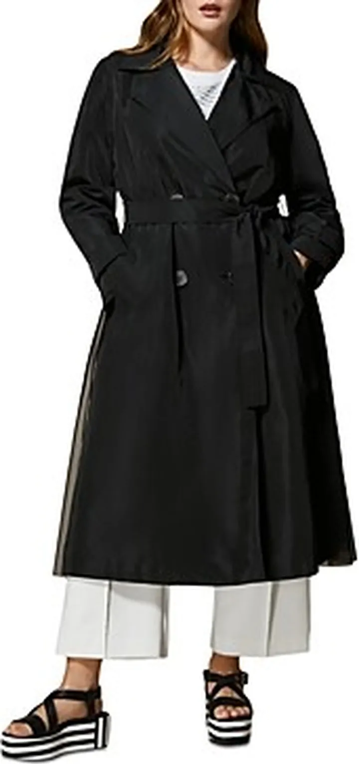 Marina Rinaldi Tulipano Tulle Trench Coat